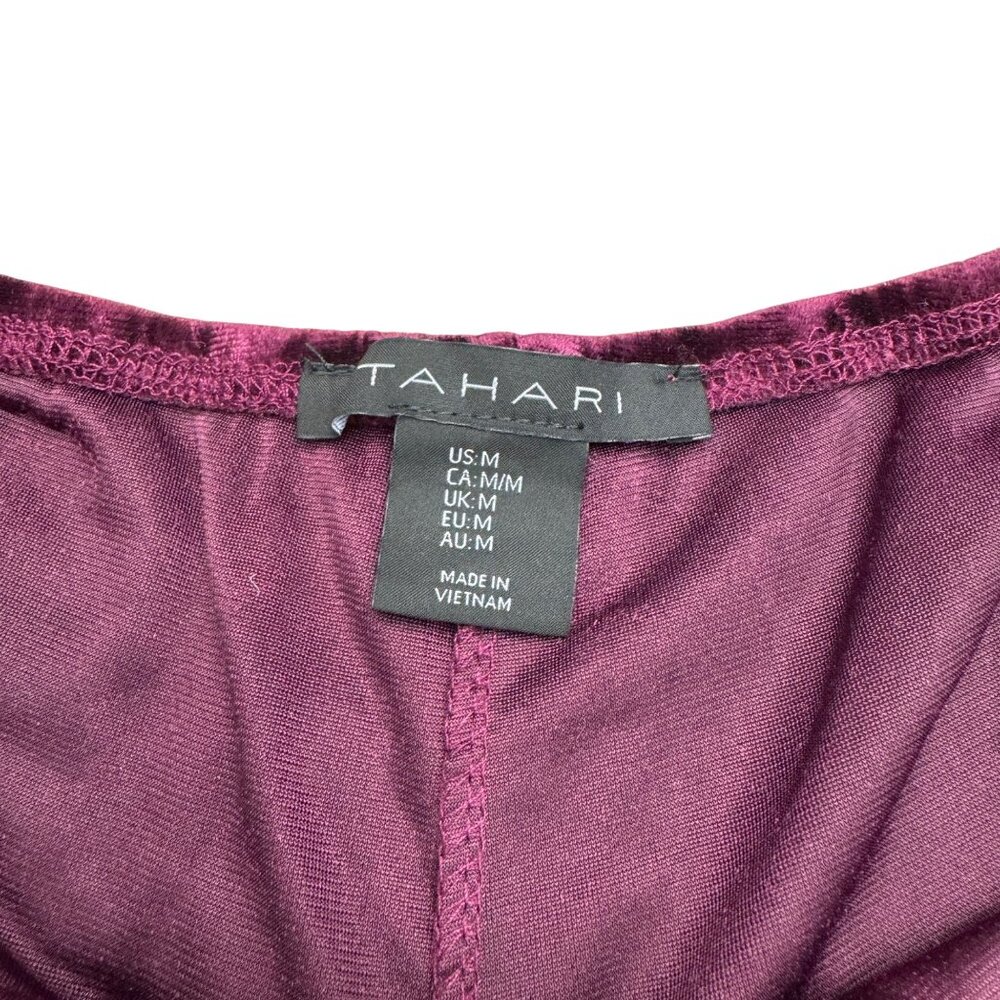 Tahari Women's Velvet 2pc Sleepwear Set Pajama, Size M - Picture 5 of 14